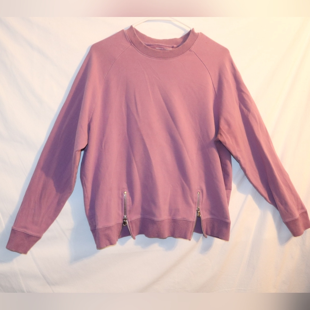 Universal Standard Riley Raglan Zip Top pink - Picture 3 of 10